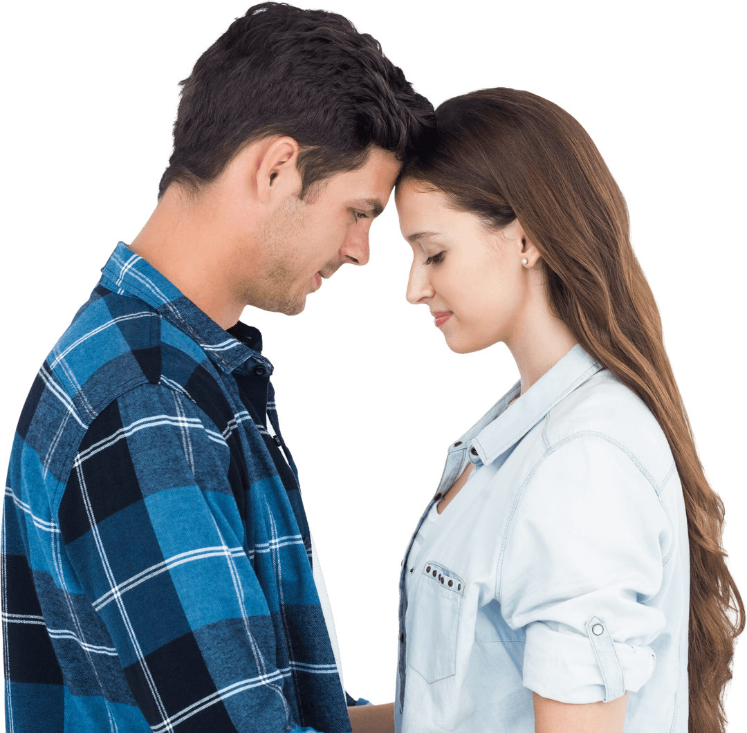 Tender Couple Transparent Romance Connection Authentic Emotion