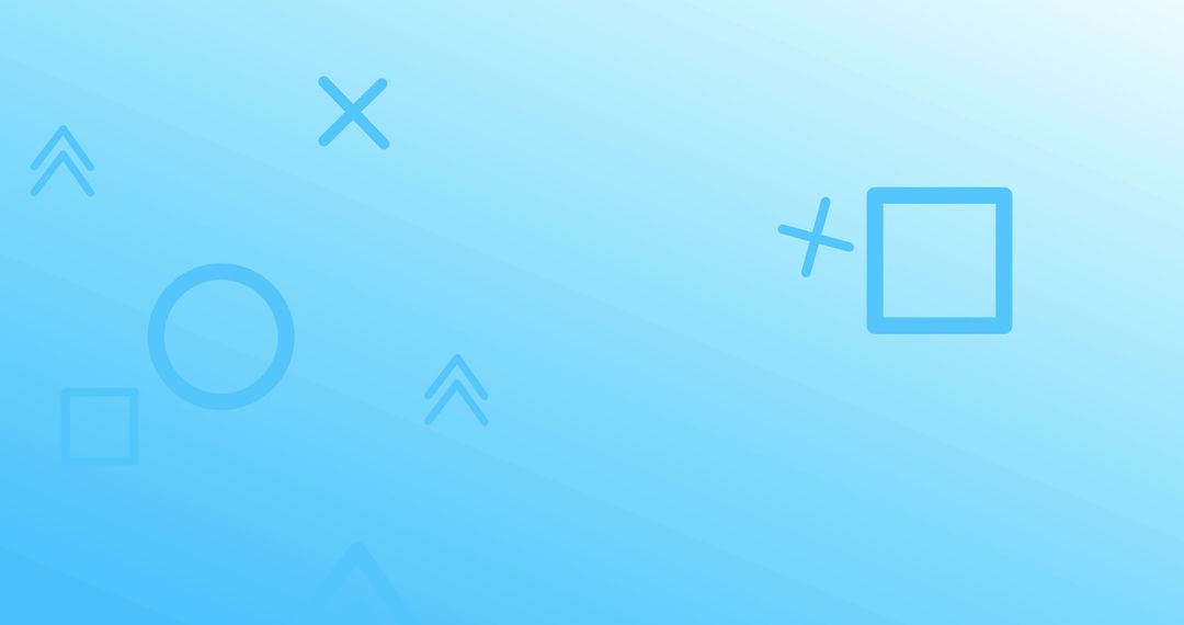 Abstract Blue Shapes on Light Blue Background for Dynamic Design