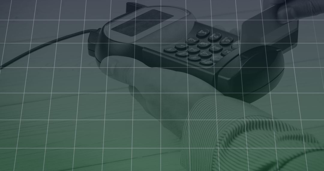 Hands Making Contactless Payment with Credit Card
