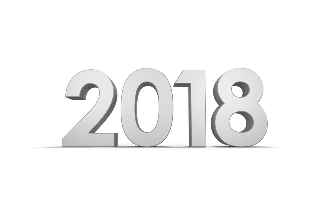 Transparent 2018 Text for Celebratory Events