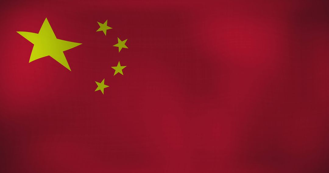Waving Flag of China Symbolizing National Pride and Unity
