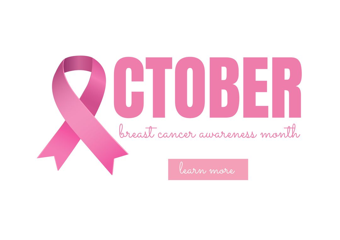 October Breast Cancer Awareness Month Pink Ribbon Campaign - Download Free Stock Templates Pikwizard.com