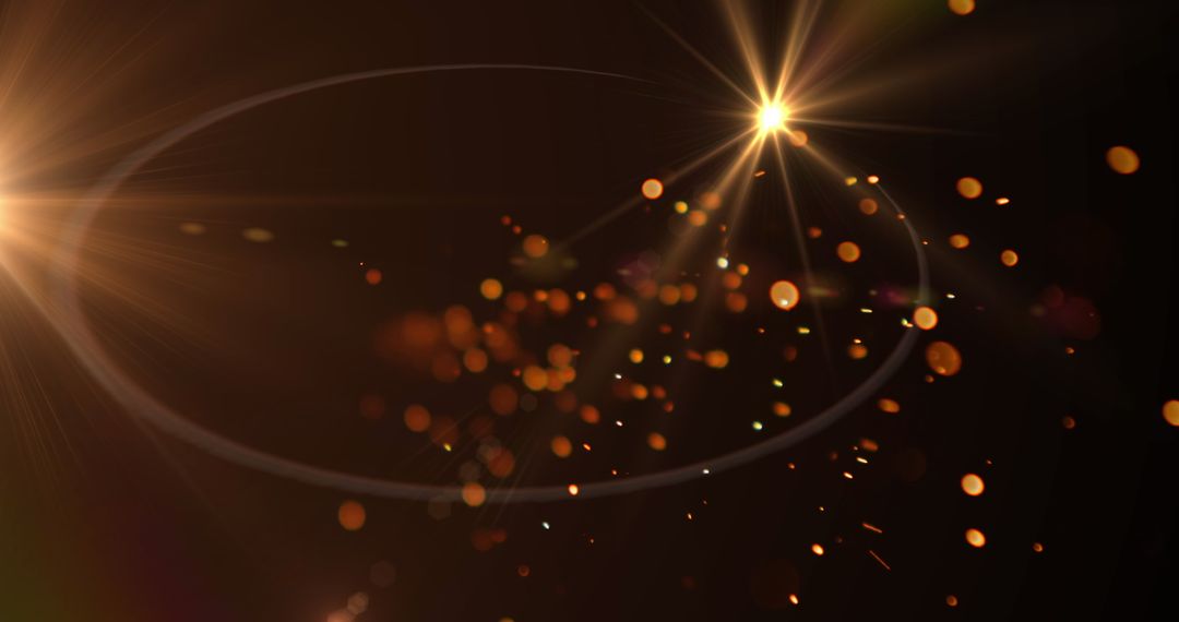 Vibrant Glowing Particles Forming Abstract Spheres