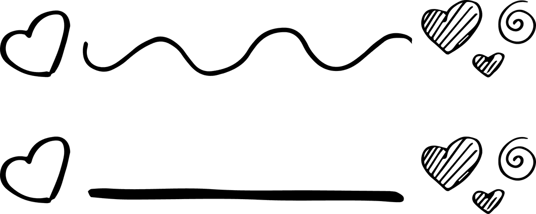 Collection of Transparent Heart Shape Illustrations