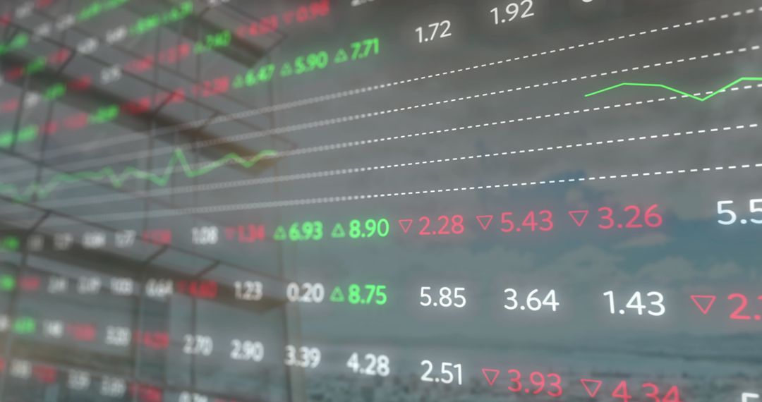 Digital Financial Stock Market Data Overlay