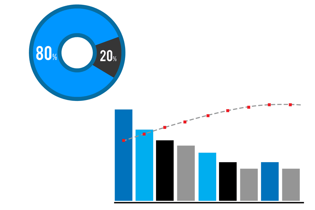 Digital Financial Diagrams Transparent Background Vector