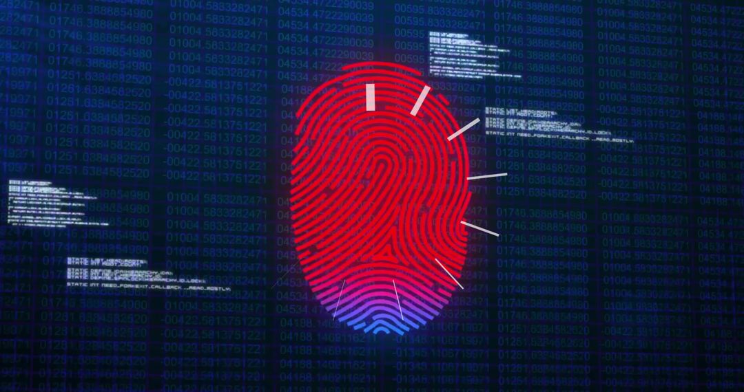 Biometric Fingerprint Scanning with Digital Data Overlay