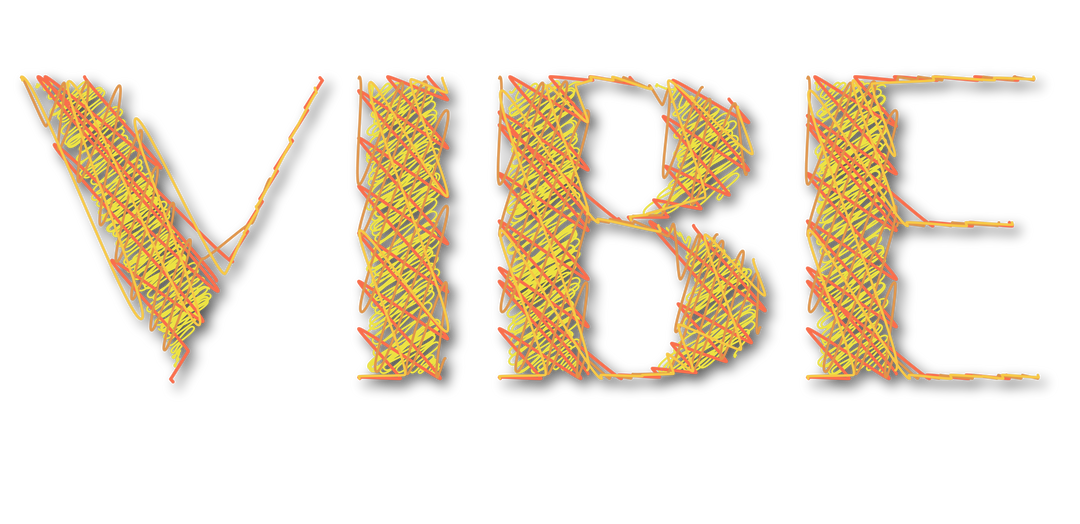 Scribble Textured Transparent VIBE Text Vector Graphic - Download Free Stock Images Pikwizard.com