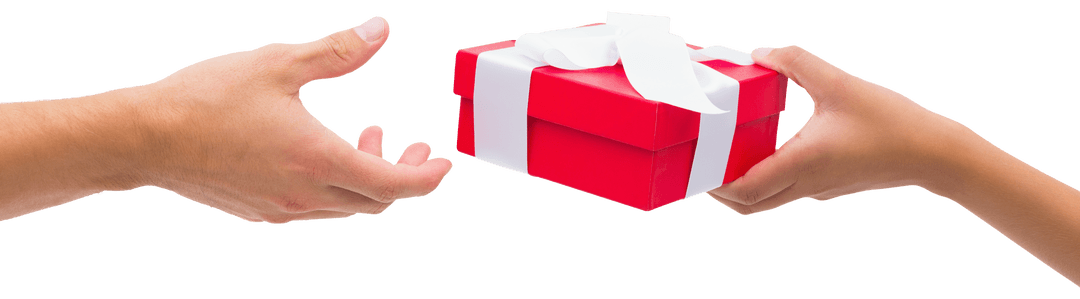 Transparent Sharing Hands Present Giving Gesture