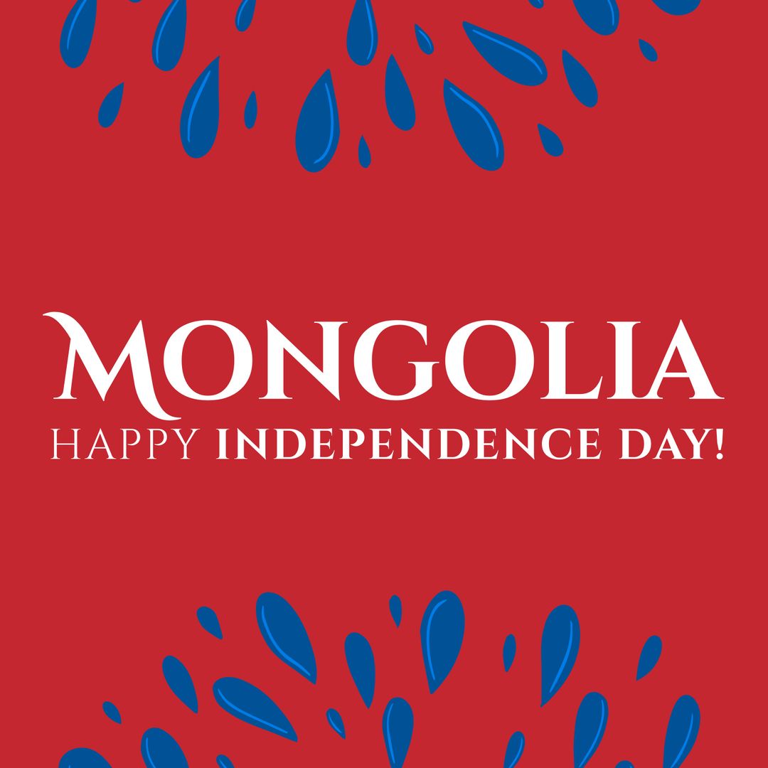 Mongolia Independence Day Celebration Background Design