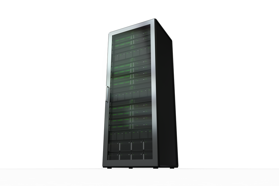 Illustration of Server Rack on Transparent Background for Computing and Networking - Download Free Stock Images Pikwizard.com