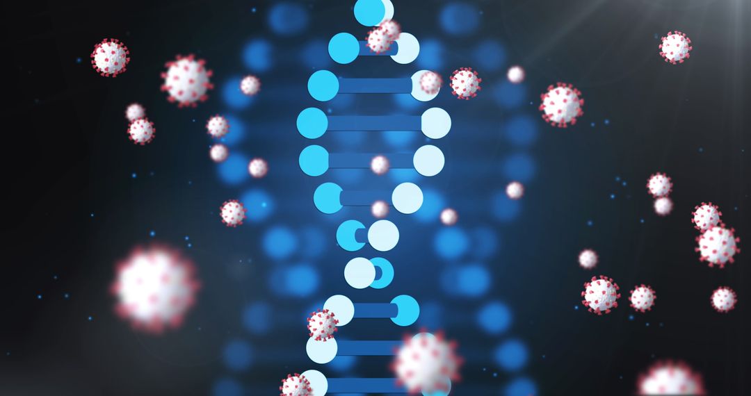 Viral Interaction with DNA Helix in Microbiology Study