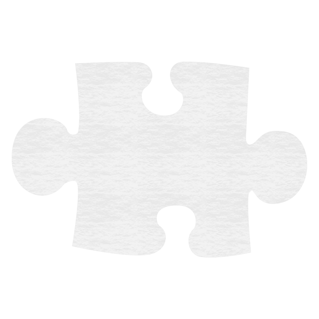 Transparent Puzzle Piece on Clear Background Illustration