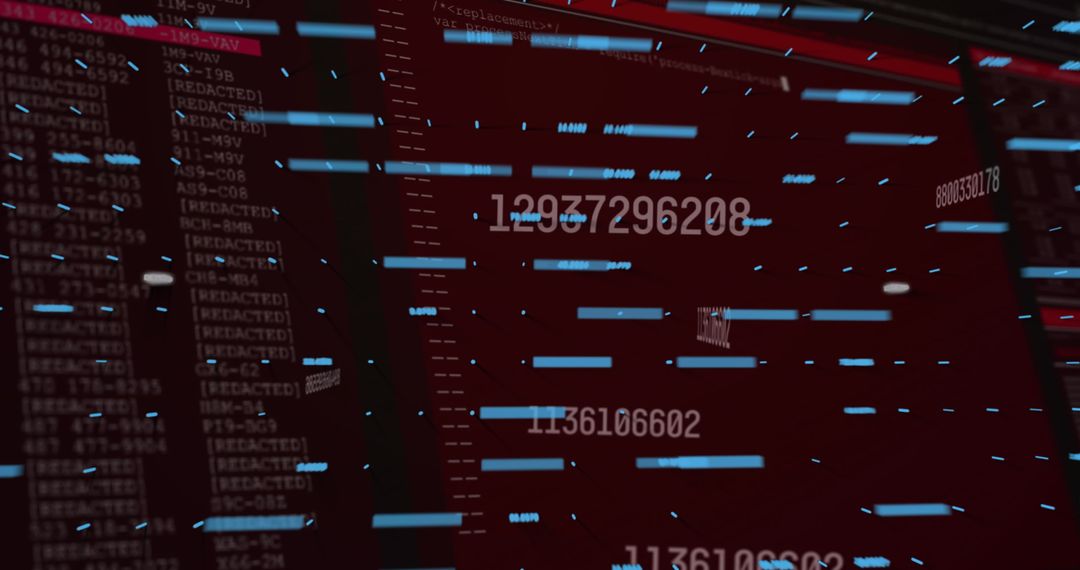 Redacted Code and Data Streams on Digital Interface Display - Free Images, Stock Photos and Pictures on Pikwizard.com