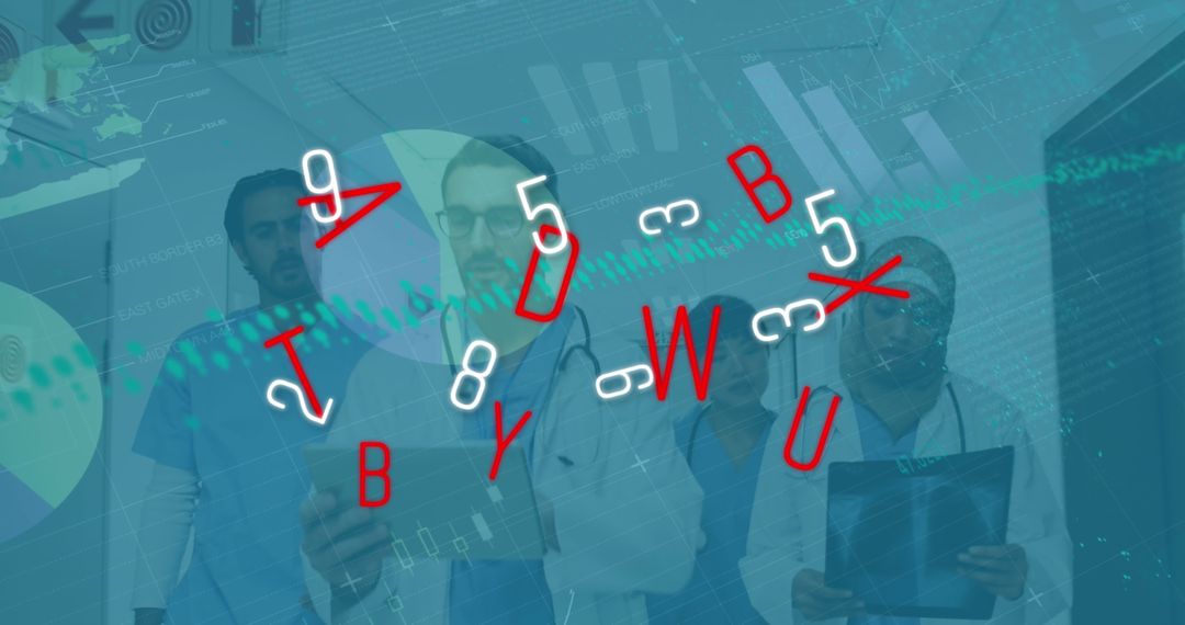 Medical Team Analyzing Patient Data Through Digital Technology Innovations