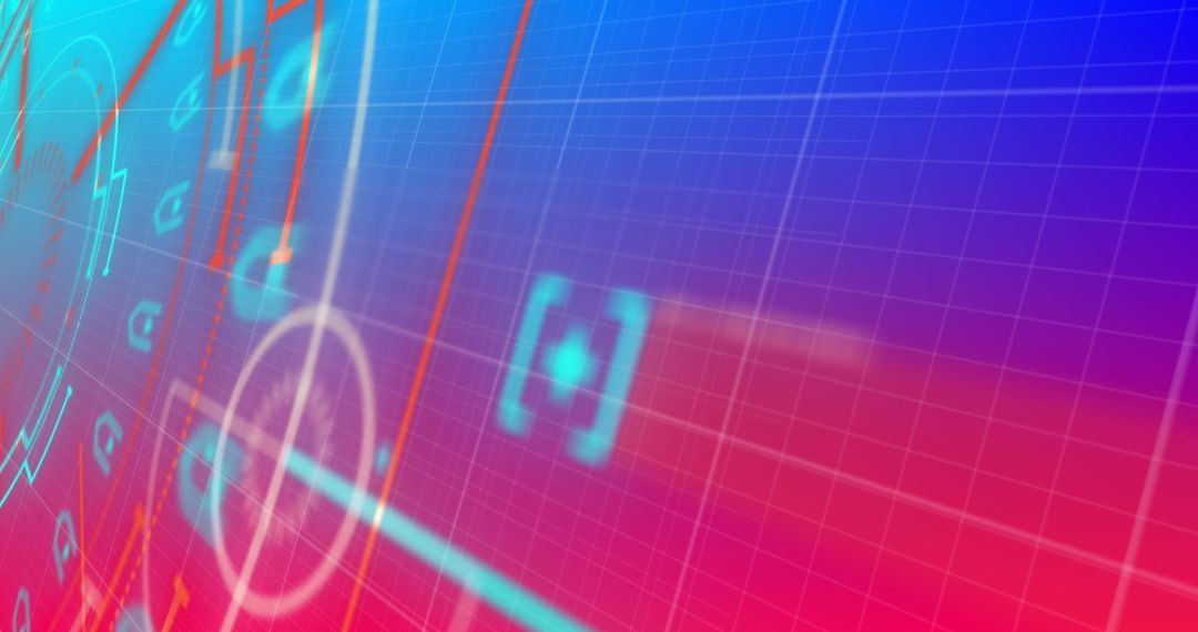 Abstract Digital Interface With Futuristic Design