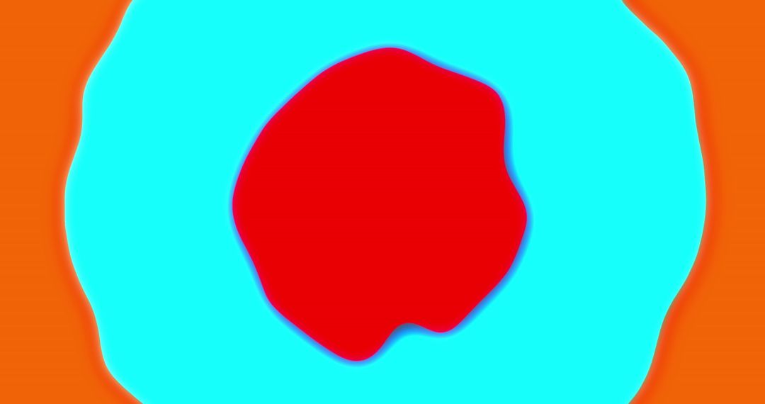 Vibrant Abstract Artistic Design with Bold Red Center