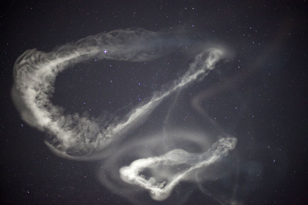 Milk-Colored Clouds from NASA Rockets Experiments in Night Sky March 27, 2012 - Free Images, Stock Photos and Pictures on Pikwizard.com