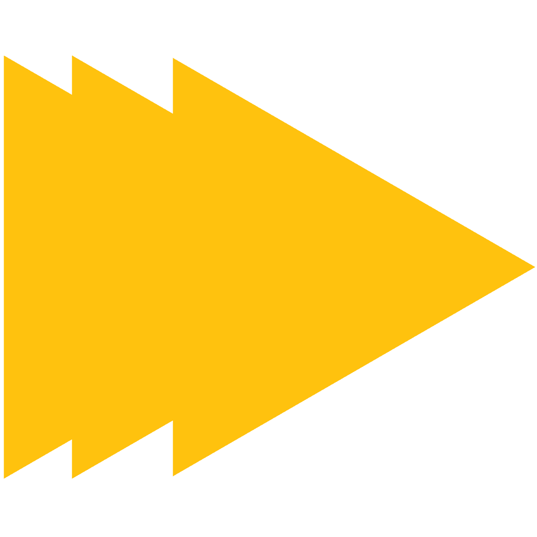 Yellow Arrows Icon Graphic on Transparent Background