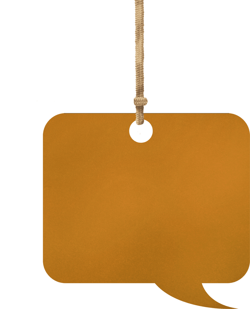 Hanging Transparent Speech Bubble Vector Illustration