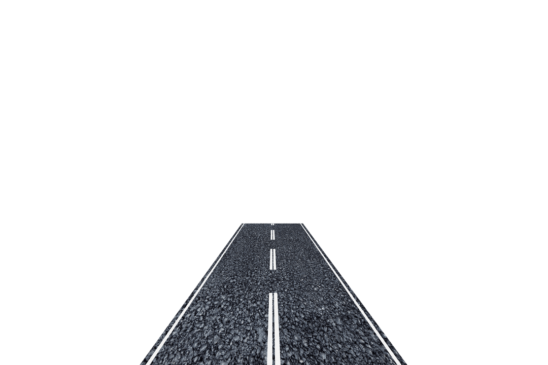 Transparent Background Road Vector Illustration