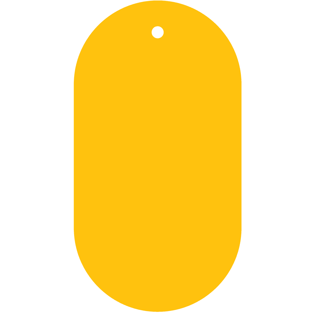 Minimalist Yellow Badge with Transparent Background