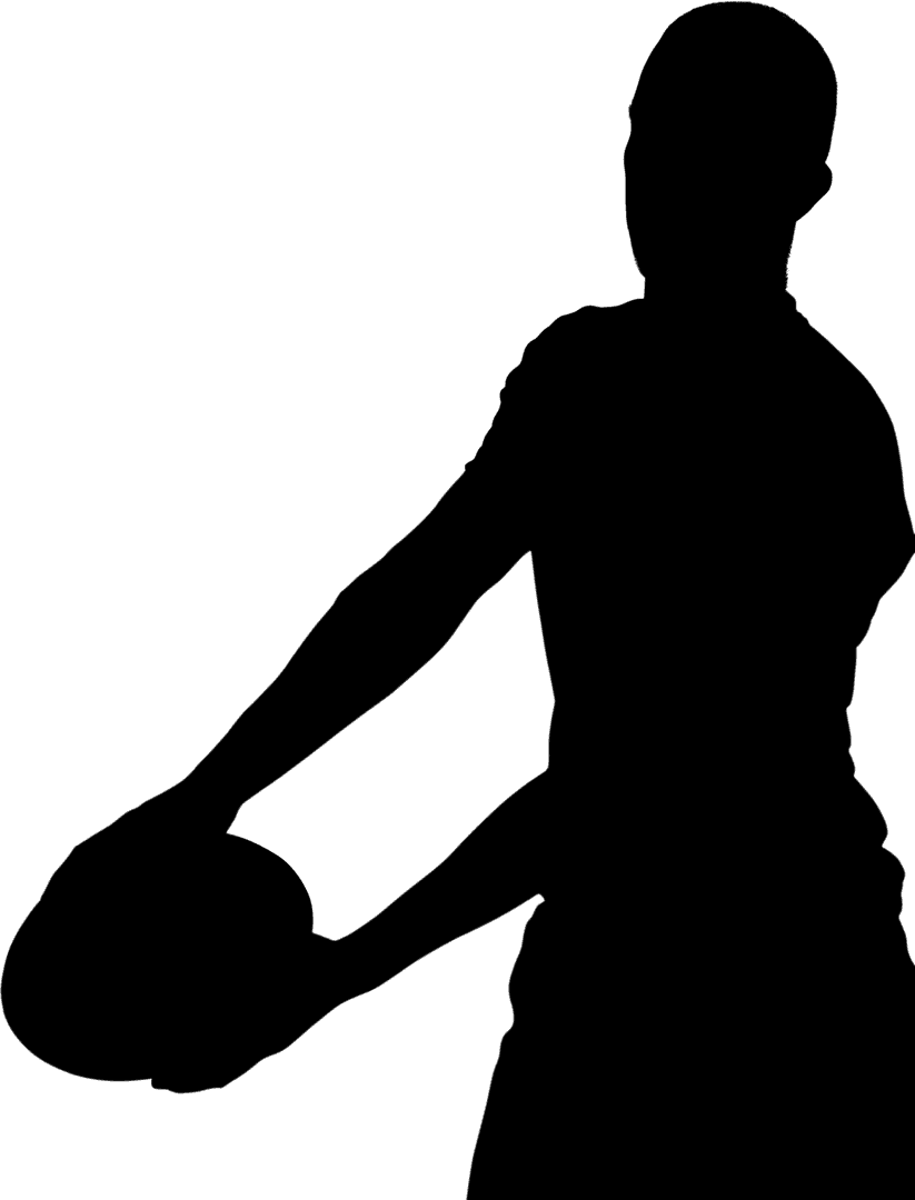 Man Silhouette on Transparent Background Lifestyle and Sport Concept