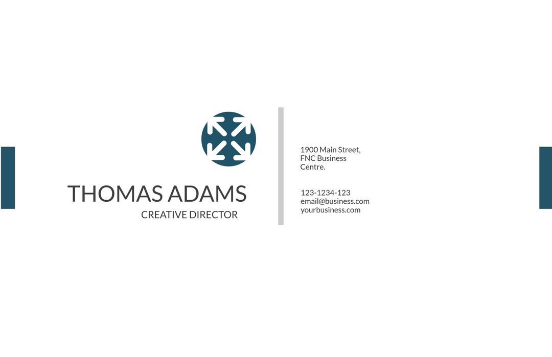 Sophisticated Minimalist Business Card for Executives with Modern Design - Download Free Stock Templates Pikwizard.com