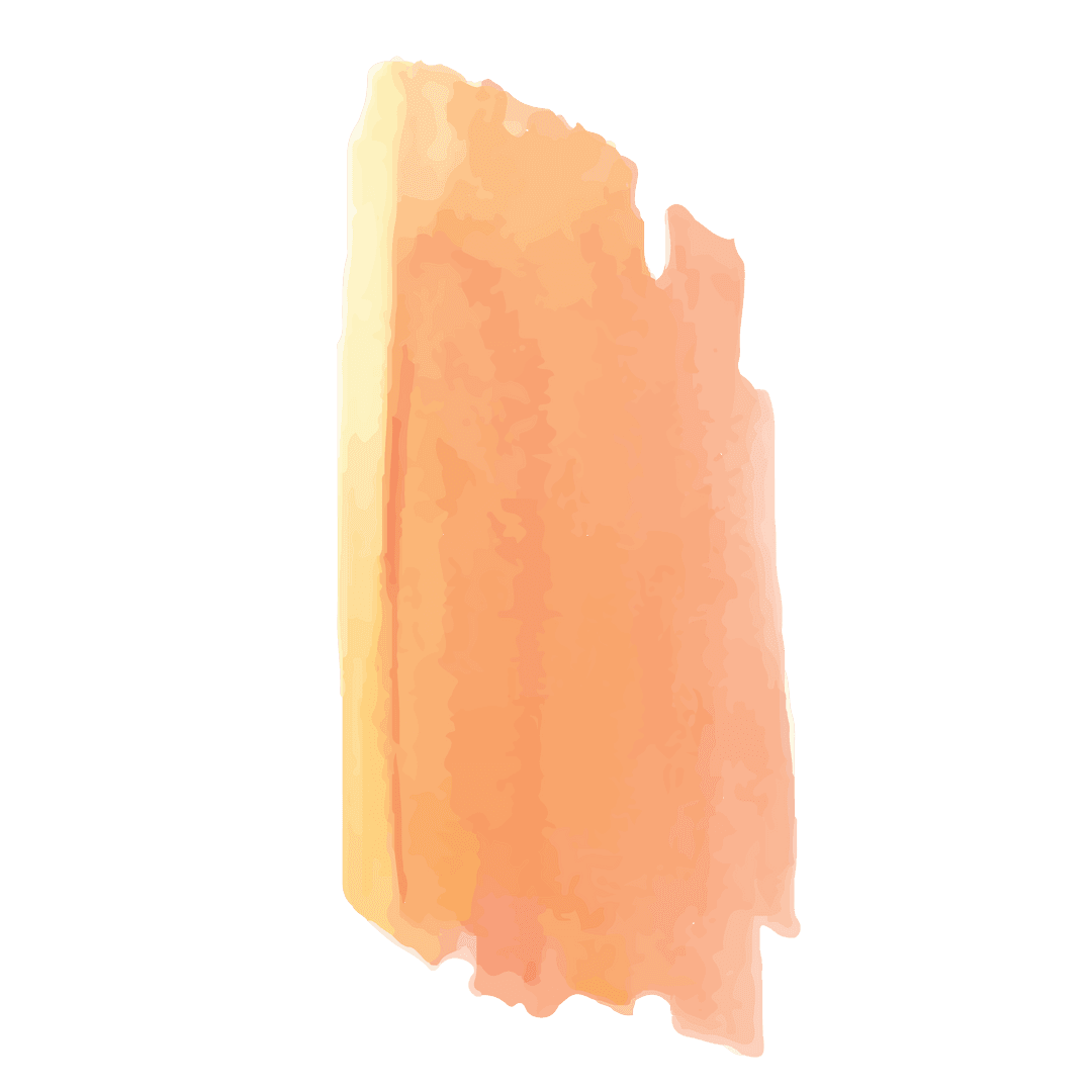 Orange abstract shape on transparent background png