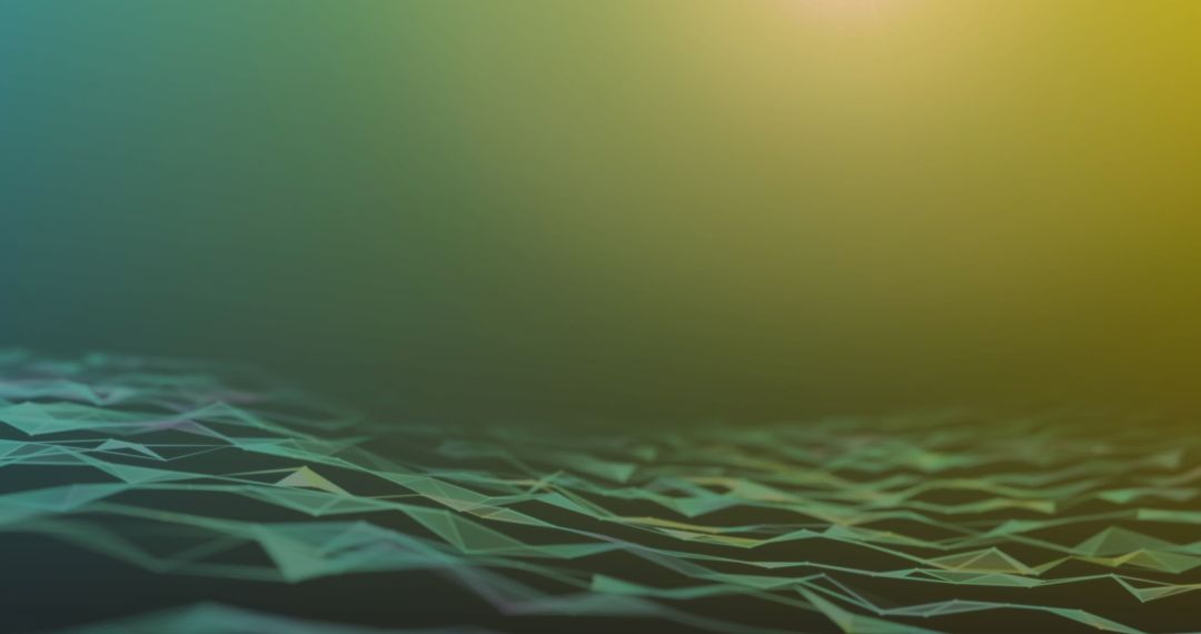 Polygonal Wireframe Network on Gradient Background