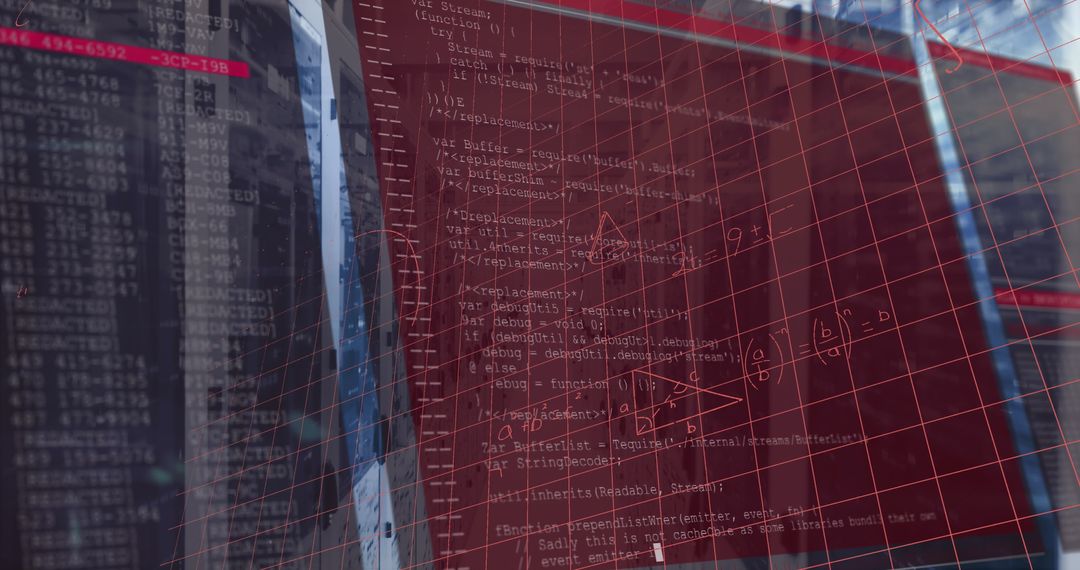 Futuristic Data Processing with Mathematical Formulas in Server Environment - Free Images, Stock Photos and Pictures on Pikwizard.com