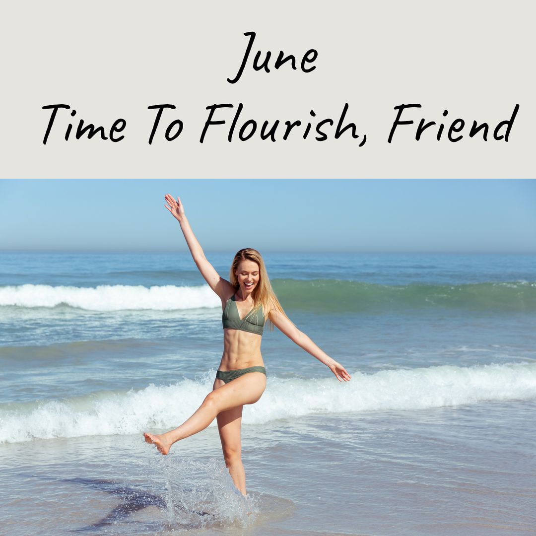Joyful Woman Enjoying Summer Beach Waves