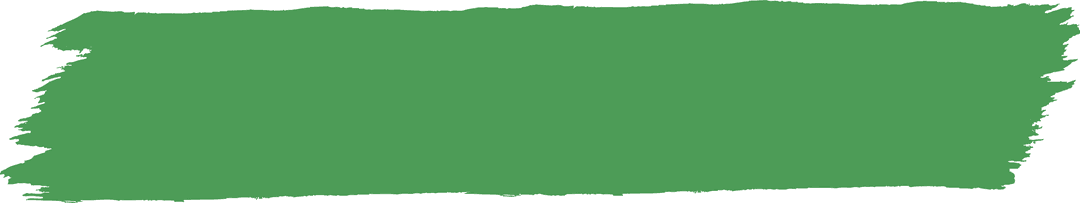 Flat Green Brush Stroke on Transparent Background for Modern Design