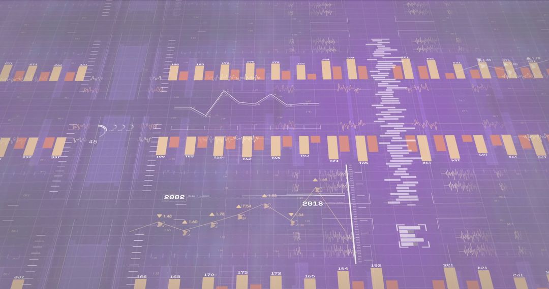 Digitally-Generated Data Processing on Computer Server Background