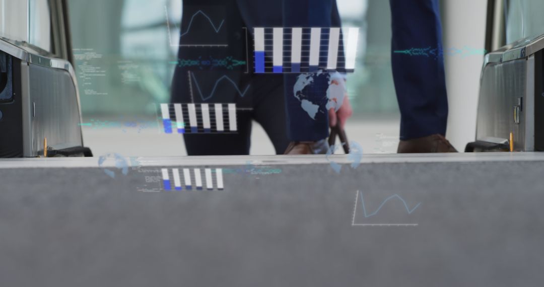 Business People Analyzing Data with Digital Interface in Office