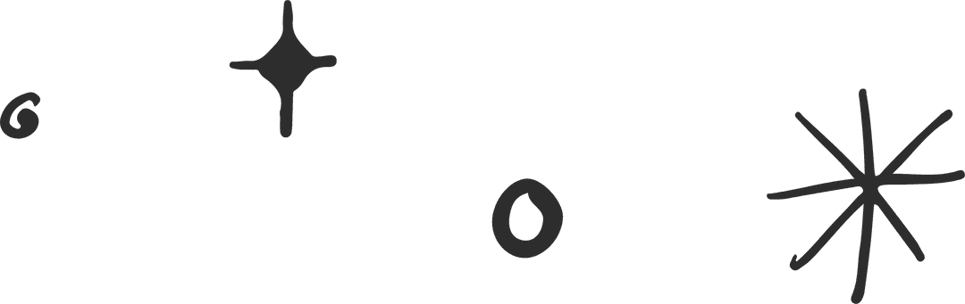 Minimalist Hand-Drawn Abstract Shapes on Transparent Background