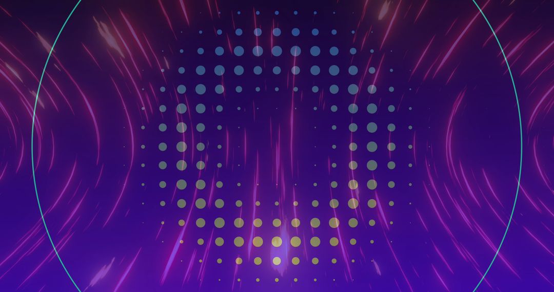 Abstract Digital Interface with Colorful Light Trails