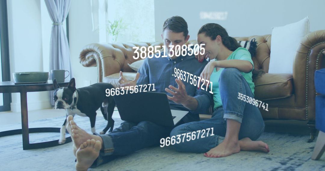 Couple Analyzing Finance with Technology at Home