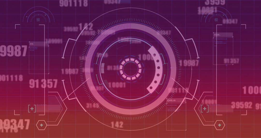 Futuristic Data Interface with Dynamic Design Elements