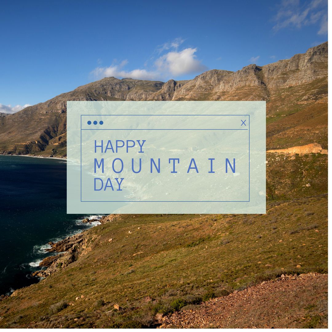 Scenic Mountain Paradise Celebrating Mountain Day