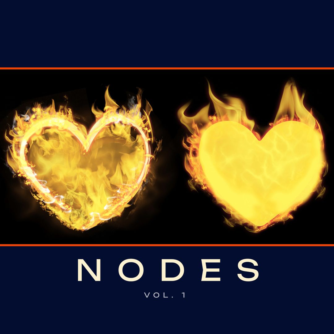 Fiery Hearts Creative Album Art with Glowing Flame Designs - Download Free Stock Images Pikwizard.com