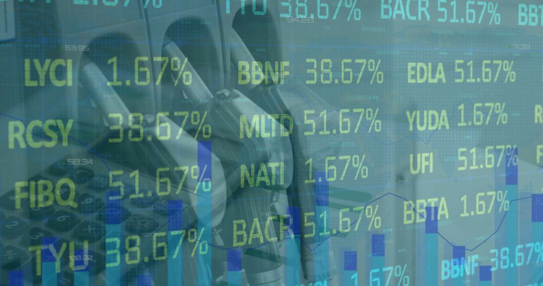 Financial Data Overlay on Petrol Nozzles: Global Tech Fusion