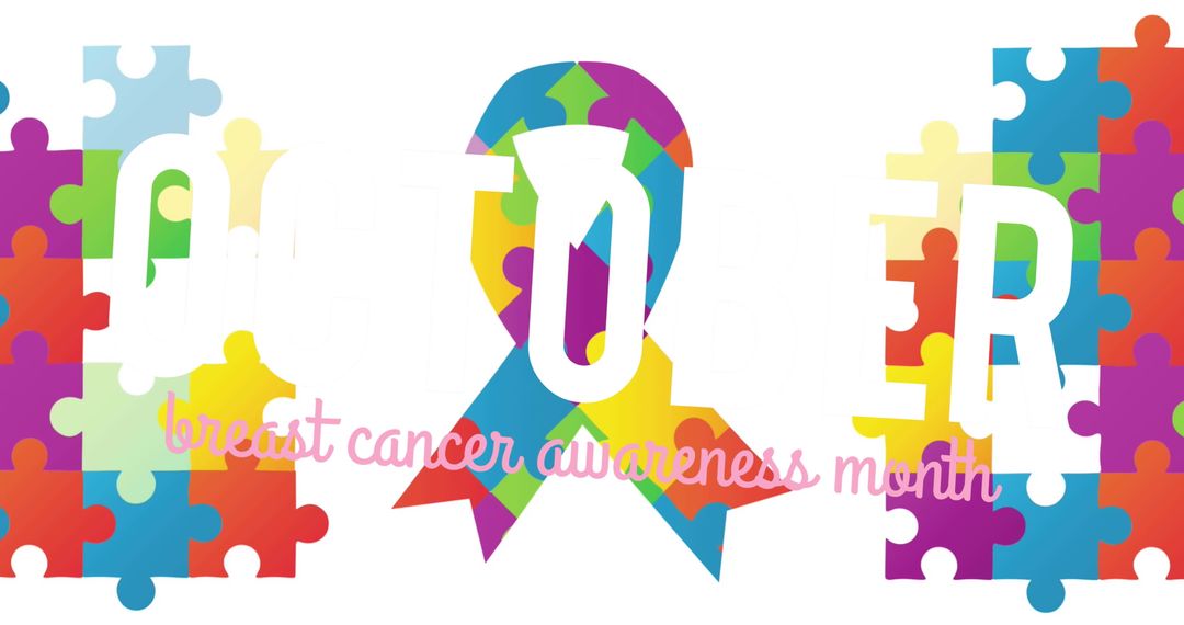 Colorful Puzzle Pieces with HOPE for Awareness