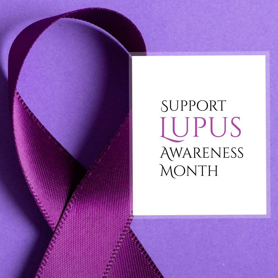 Purple Ribbon for Lupus Awareness and Support