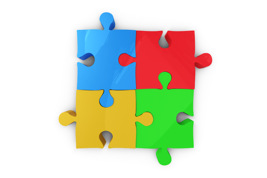 Colorful Puzzle Pieces Vector on Transparent Background - Download Free Stock Images Pikwizard.com