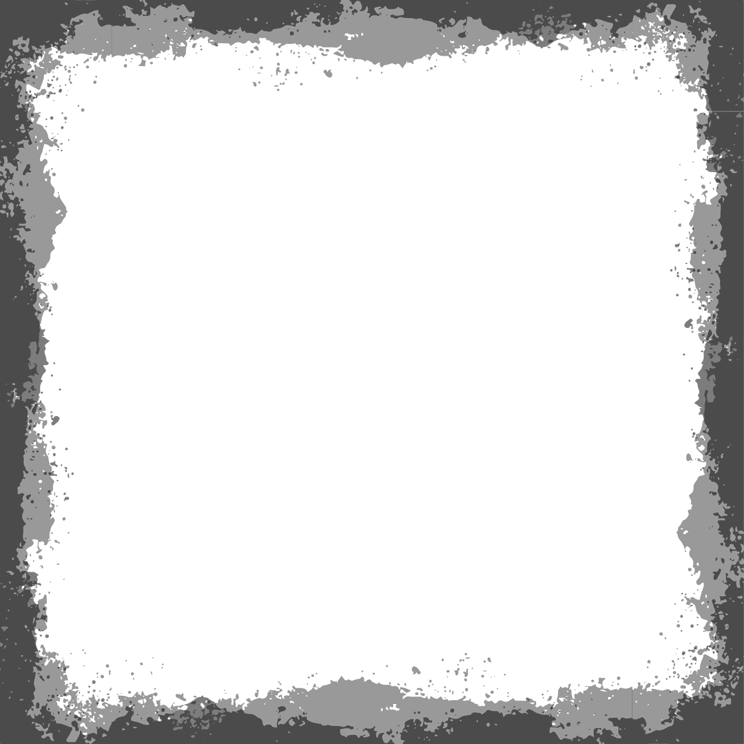 Abstract Teal Grunge Blotch on Transparent Background