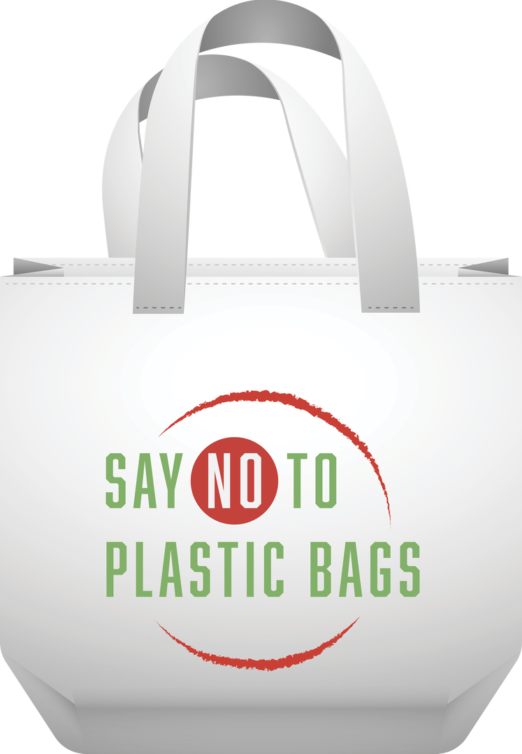 Transparent Digital Png Illustration Of Bag With Anti-Plastic Message - Download Free Stock Images Pikwizard.com