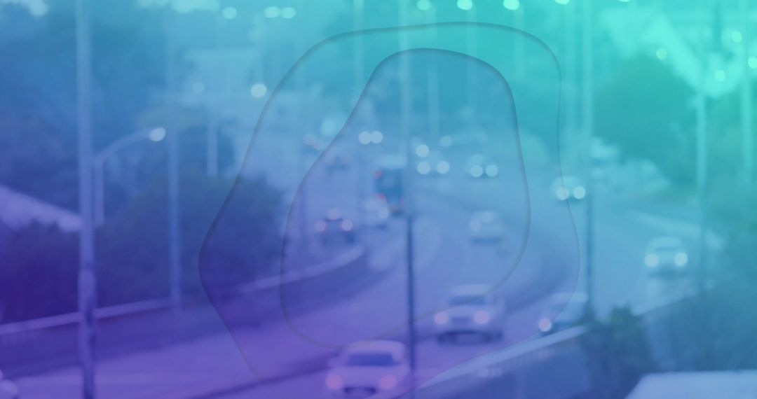 Urban Highway Motion Blur of Vehicles on Curved Roadway