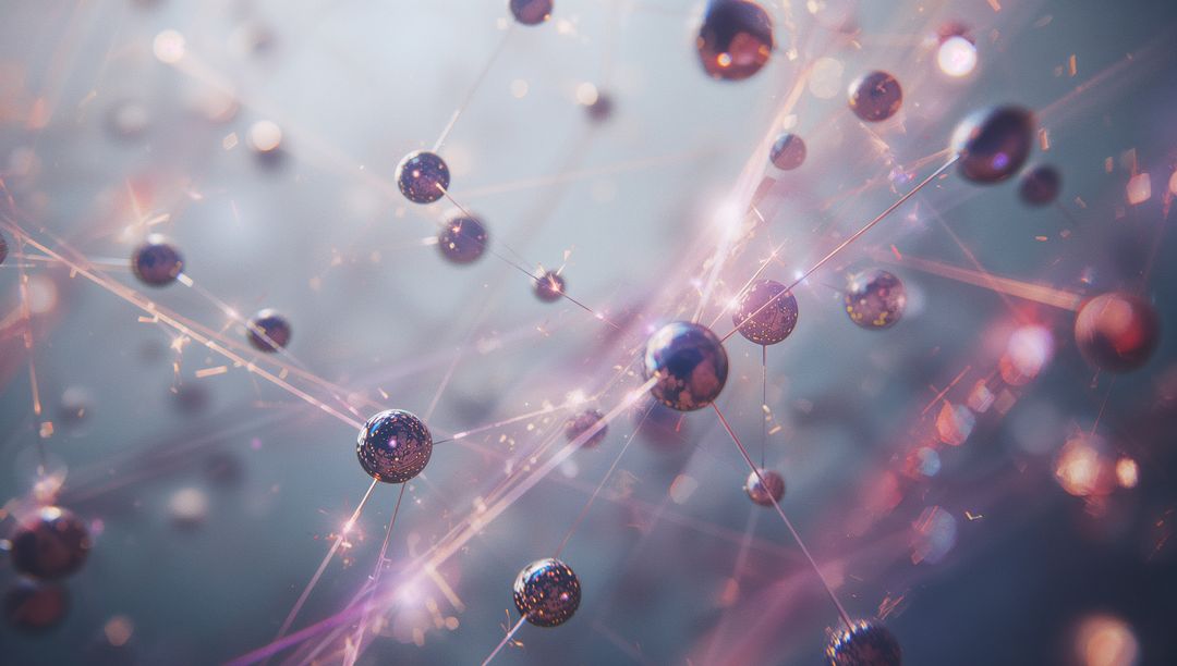 Glowing Metal Spheres in Digital Network Space