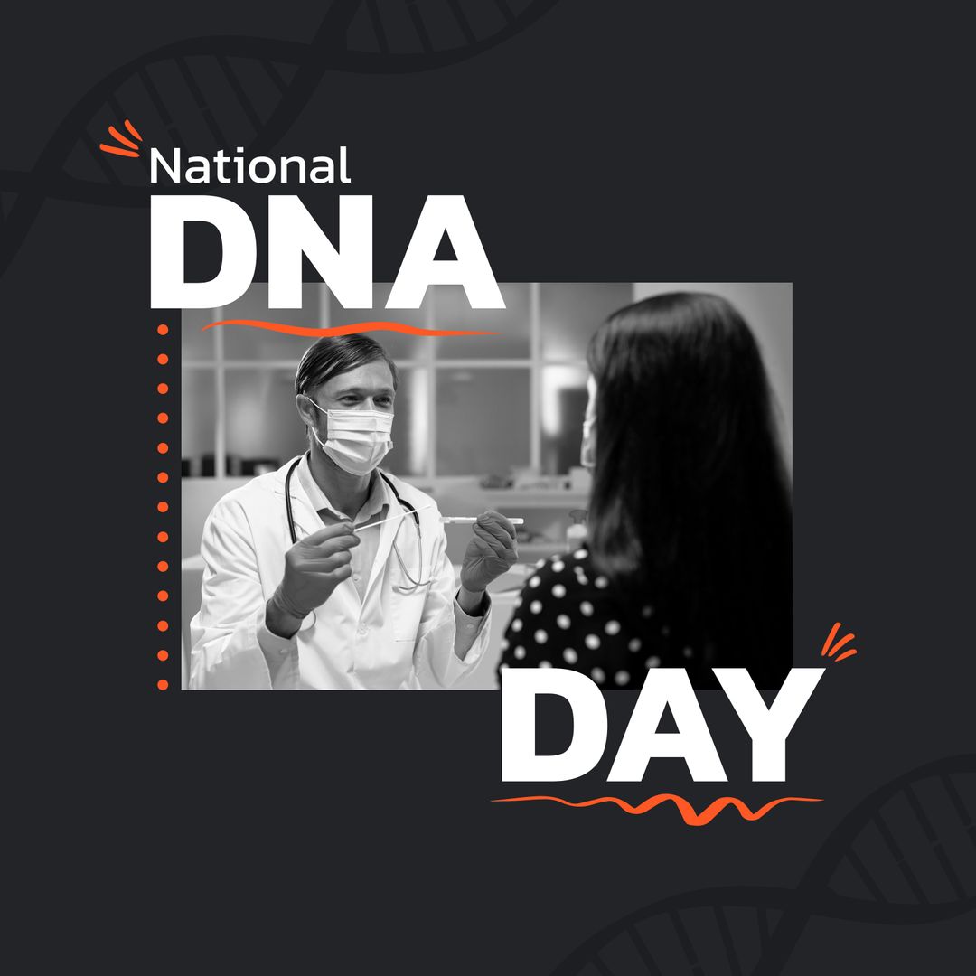 Male Doctor Discussing DNA Test on National DNA Day